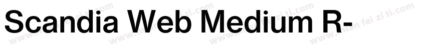 Scandia Web Medium R字体转换